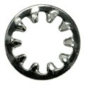 Midwest Fastener Internal Tooth Lock Washer, For Screw Size 5/16 in Steel, Chrome Plated Finish, 10 PK 74385